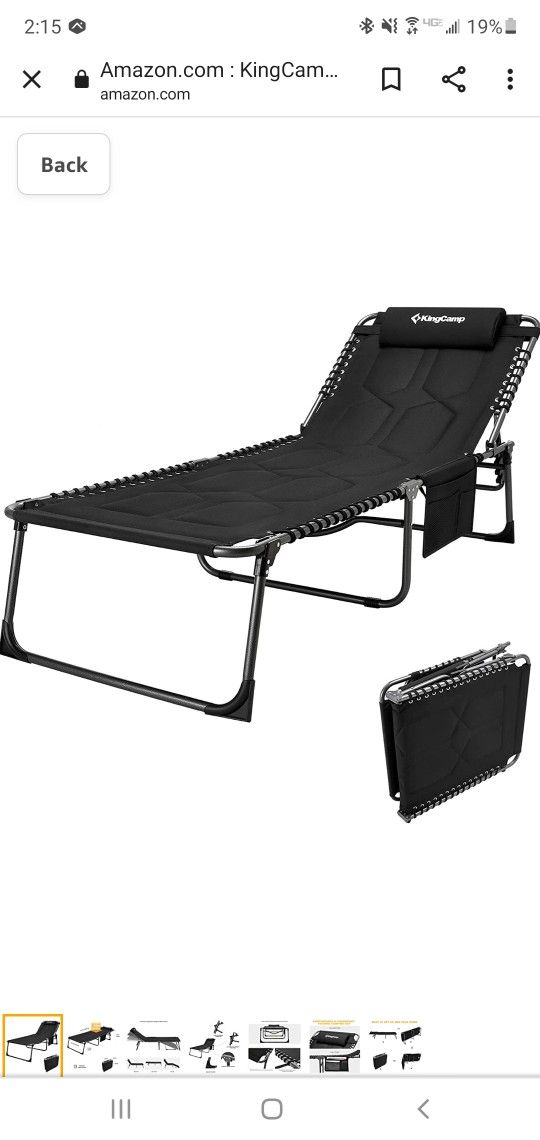 Kingcamp Lounge Chair And Cot