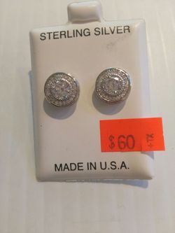 925 sterling silver screw back earings