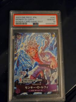 One piece JPN card PSA 10