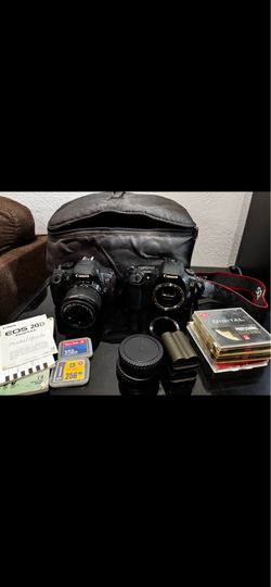 Canon DSLR Camera Bundle – T4i + 2x 20D + Lens + Extras – Ready to Shoot