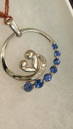 10K Tanzanite white gold MOTHER AND BABY