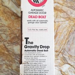 NOS Garage Door Automatic Gravity Drop DEAD BOLT Model No. 100 FOR SWING UP DOOR