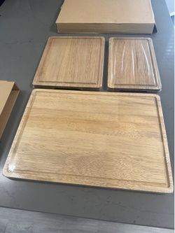 3pc Acacia Wood Cutting Boards