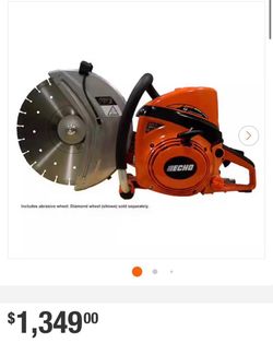 ECHO 14 in. 73.5 cc 2-Stroke Gas Concrete Masonry Pro Cut-Off Saw with Decompression Valve and Abras