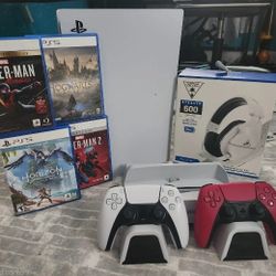 Sony PlayStation 5 Disc Edition New PS5 Working Console, Controller, Headset 