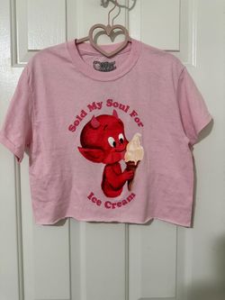 HOT STUFF LITTLE DEVIL CROP TOP SIZE SMALL