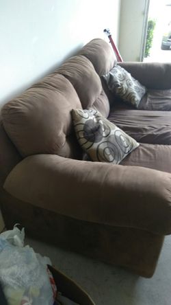 Love seat and ottoman