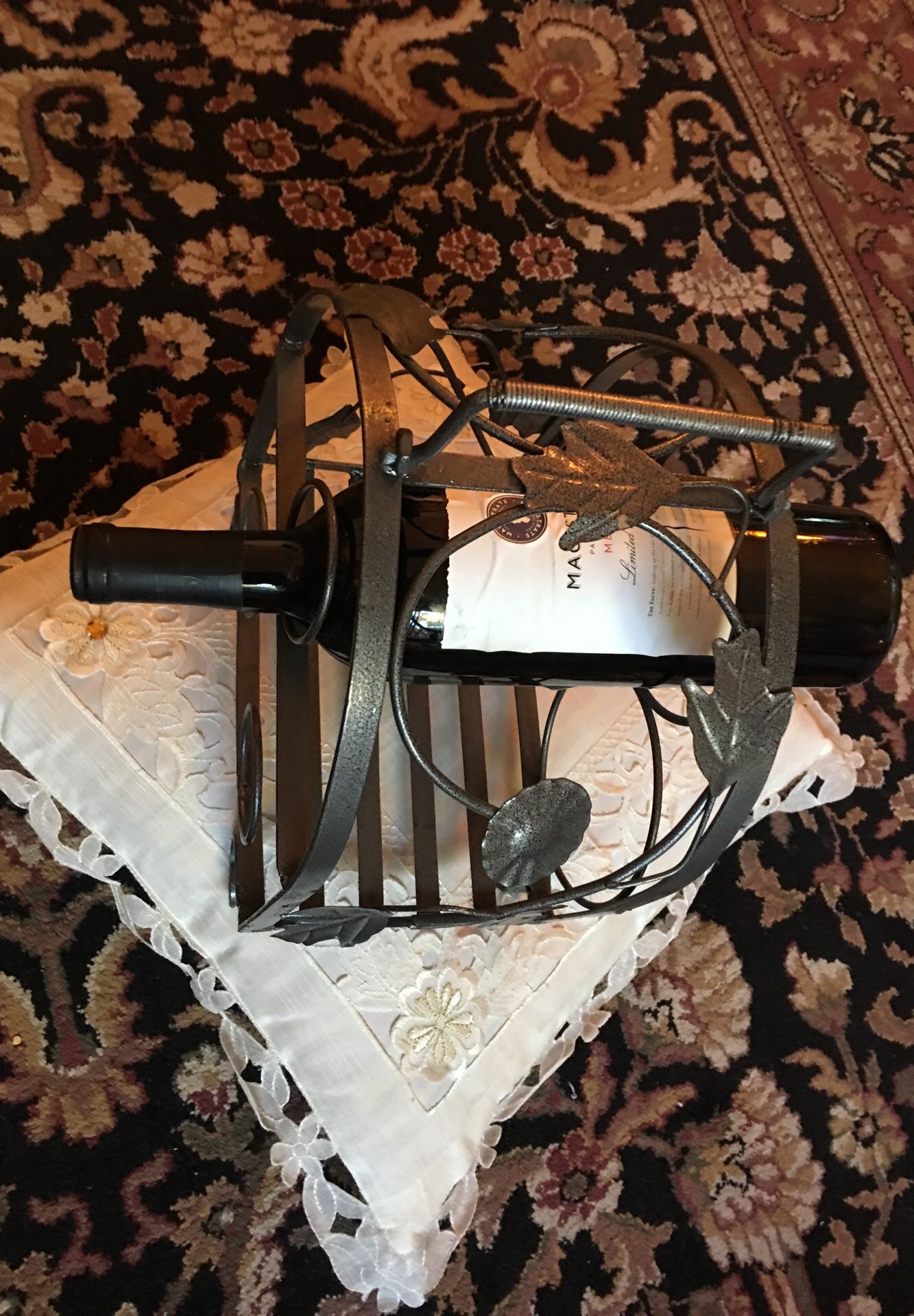Iron wine Rack