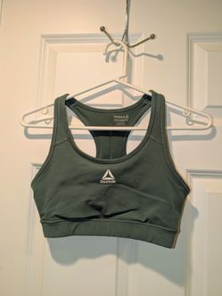 Reebok 2 pack Women's Sports Bra XS Sage  Green and Hot Pink