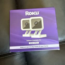 Roku Smart Home Indoor Camera SE (2-Pack) Wired Security Surveillance