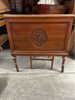 Two headboards antique pine