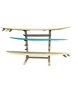 Horizontal surfboard storage rack