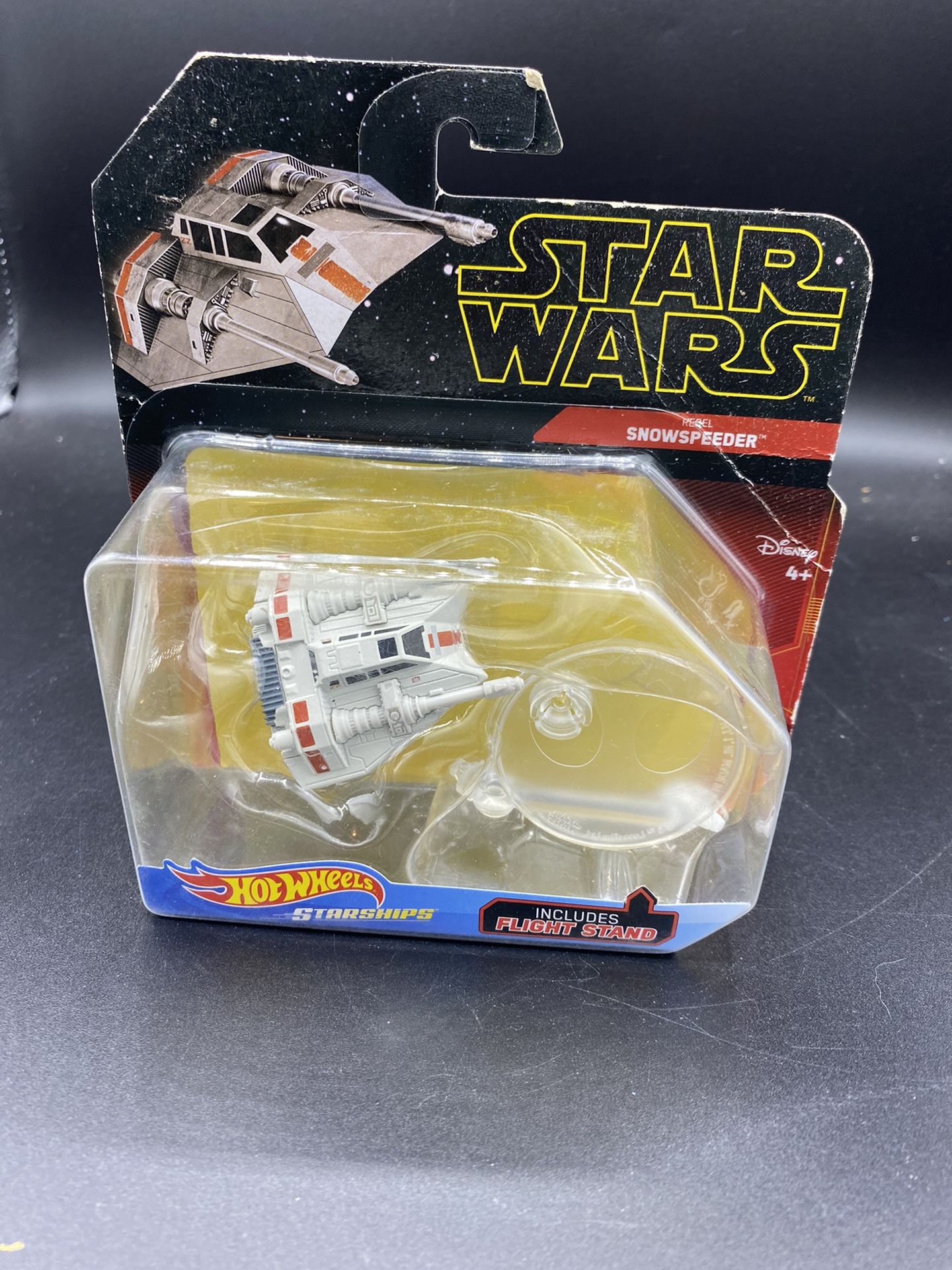 Hot Wheels Star Wars Starships Rebel Snowspeeder with Stand NIP 2018