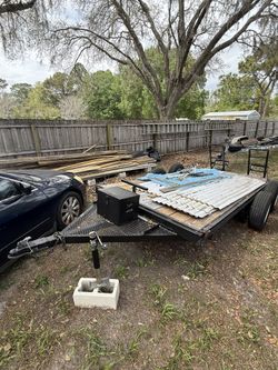 Flat trailer