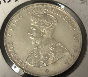 50 cents 1920 coin of Straits Settlements