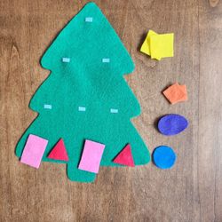 Christmas Tree Pattern Felt Activity 