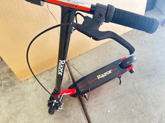 Razor electric scooter and Razor Kick Scooter Silver and Red