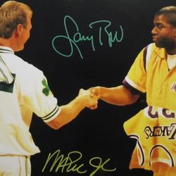 Larry Bird & Magic Johnson Rivalry Signed With COA