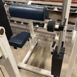 Bicep curl preacher machine