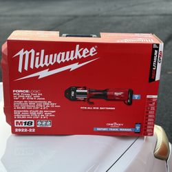 New Milwaukee 2922-22 Force Logic Copper Press Tool Kit M18 with 1/2" 2" Jaws