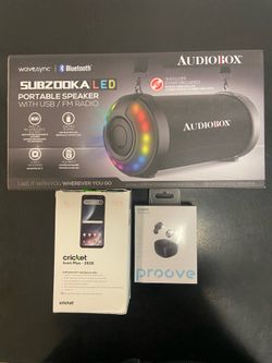 Cricket Icon Plus with wireless earbuds and speaker with strap!