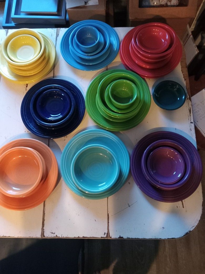 Fiestaware Multiple Colors And Sizes Plates And Bowls for Sale in Griffith, IN OfferUp