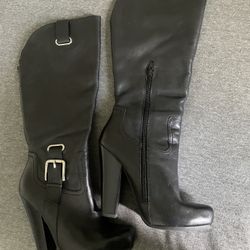 Black Knee High Boots