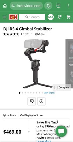 DJI RS 4 Gimbal Stabilizer