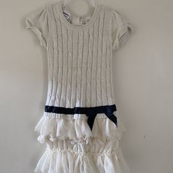 Super cute line dress  Off white with black ribbon details By Blueber Blvd For 5 year old girl  Great condition   Pick up: I am in Oceanside  Shipping