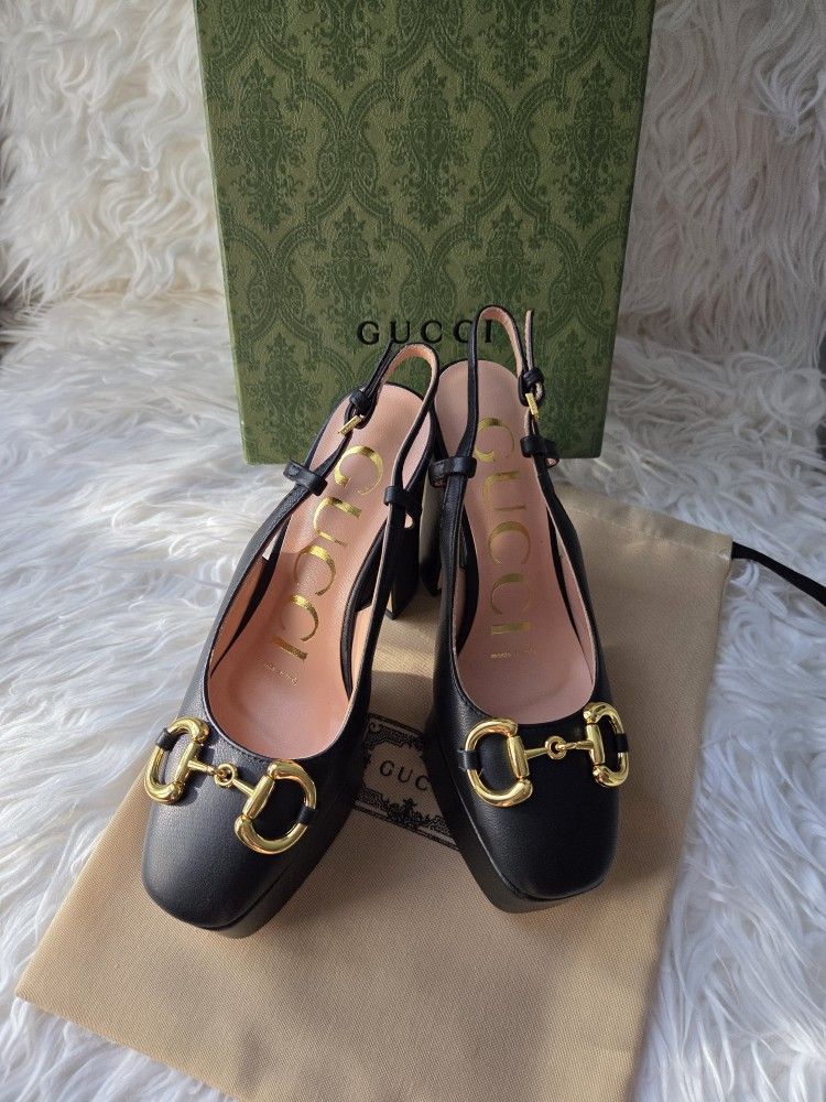 Horsebit Platform Heels 