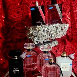 Lot #7 Victorias Secret Perfume Tease Bombshell, Platinum, Deepwater..USED and NEW, some are missing the top, #3 Bombshell #1 tease candy noir, #1 Tea