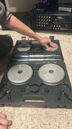 Adjustable dumbells (1in diameter rings)