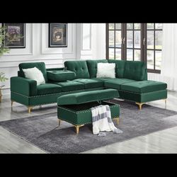 New Sectional + Ottoman 