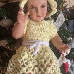 MG Crochet Vestido De Niña  Dios 
