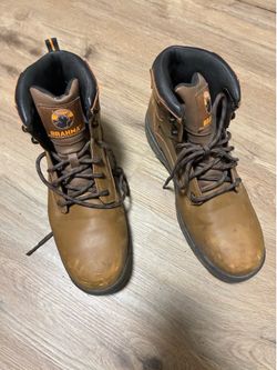 Mens work steel toe boots size 11