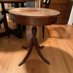 Vintage Duncan Phyfe Mahogany Drum Table