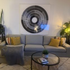 Large 5’x5’ Framed Acrylic Abstract Art – Unique Statement Piece