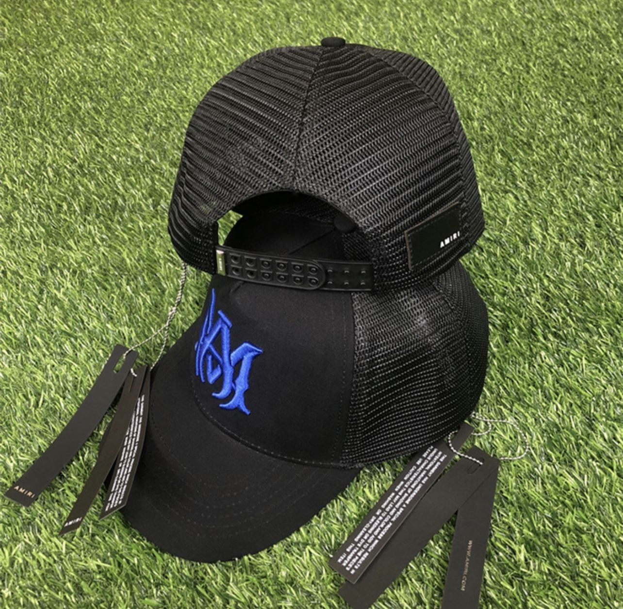 Amiri Hat Blue logo$80