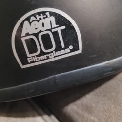 Aeon Ah-1 Dot Fiberglass Motorcycle Helmet...adult size.