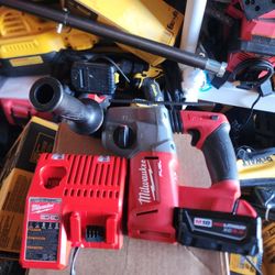 Firm Price 🛑 Milwaukee M18 Fuel 2712-20 Rotary Hammer. Used Good. Batt&Charger Included. Precio Firme 🛑 