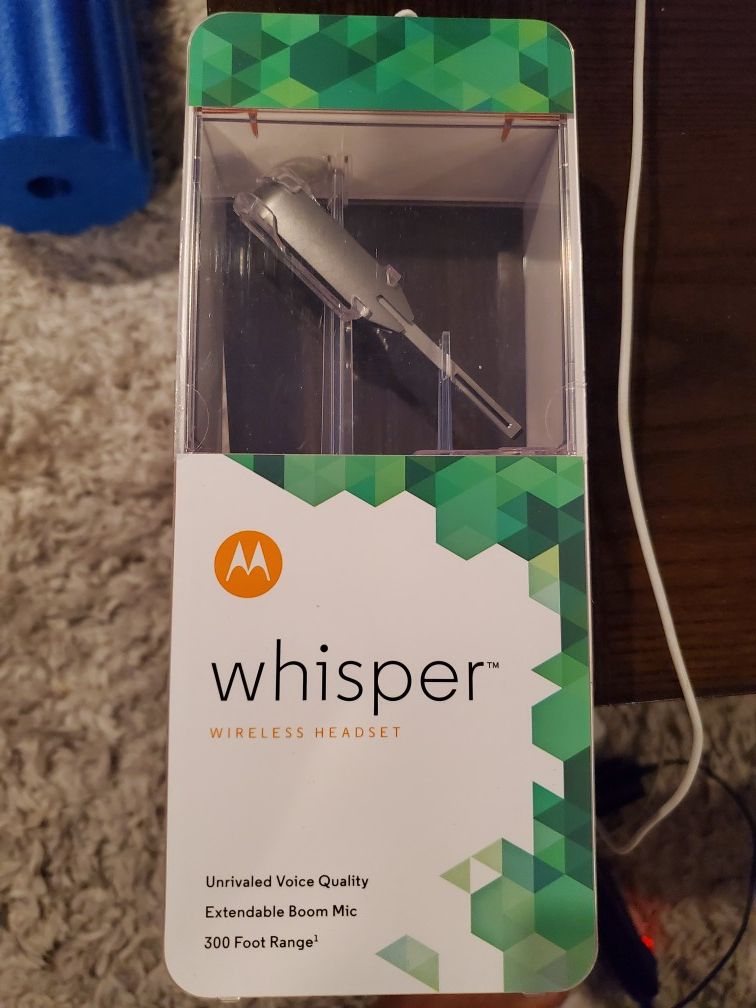 Brand new Motorola Whisper wireless headset