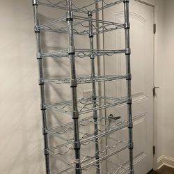 Ikea omar Wine Storage metal tower- Like NEW in store- assembled. Save $$$
