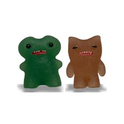 Fuggler 2.5" Translucent Blob 2-Pack Bundle - Orange & Green Figures