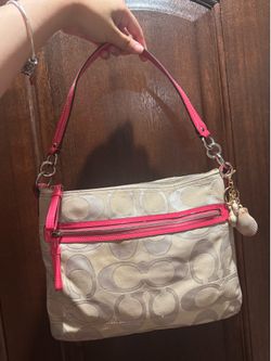 Vintage Pink Coach shoulder bag
