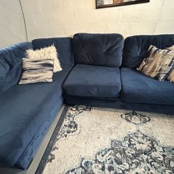 Suede Couch & Recliner 