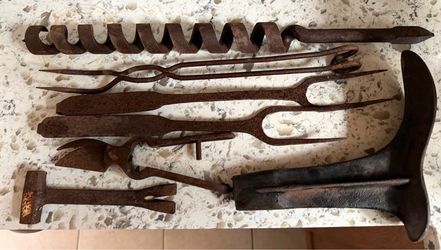 “Rusty Gold” Primitive Iron Tools