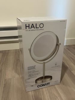 NEW Conair HALO Rechargeable LED Lighted Makeup Mirror – 1x/10x