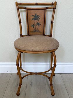 Tropical Metal Vanity Chair