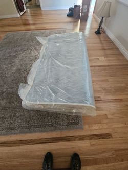 Sofa sleeper mattress in Plastic Wrap