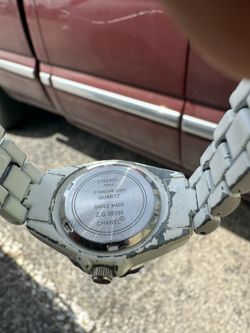 Chanel J12 ETANCHE 200mm QUARTZ Diamond Watch ZG58096 Some Wear